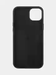 Черный чехол для iPhone 15 Plus силиконовый ROSCO матовый с микрофиброй, бортиком защитой камер