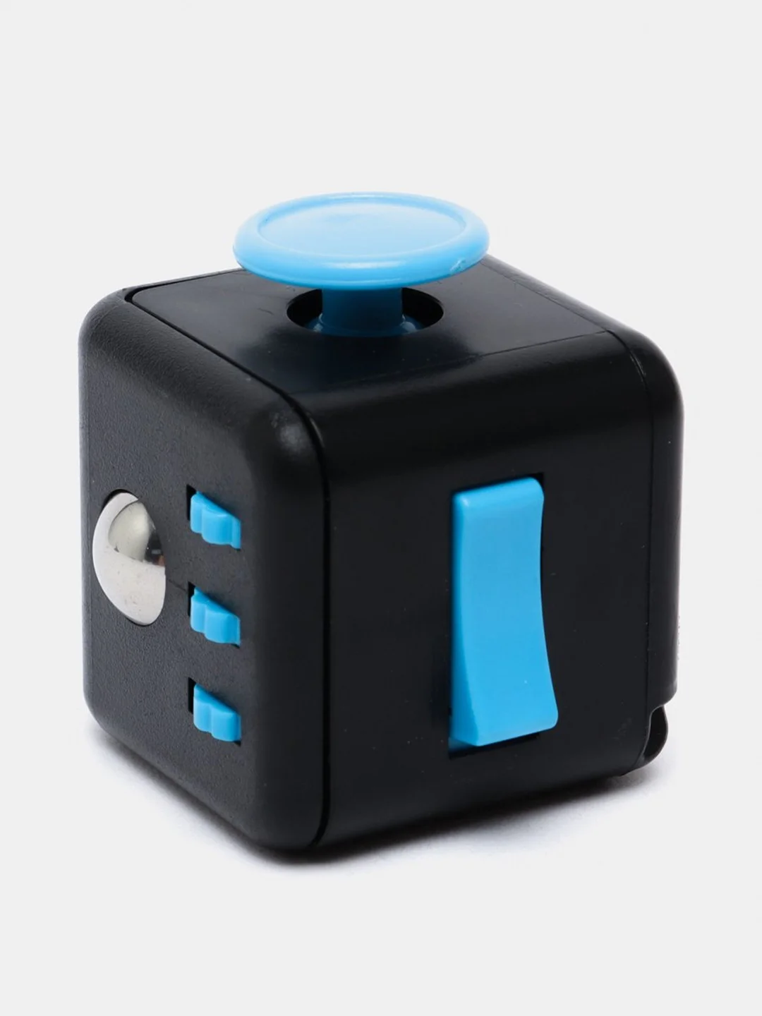Темно-синий кубик-антистресс Fidget Cube (фиджет куб) игрушка развивающая, тактильная, сенсорная