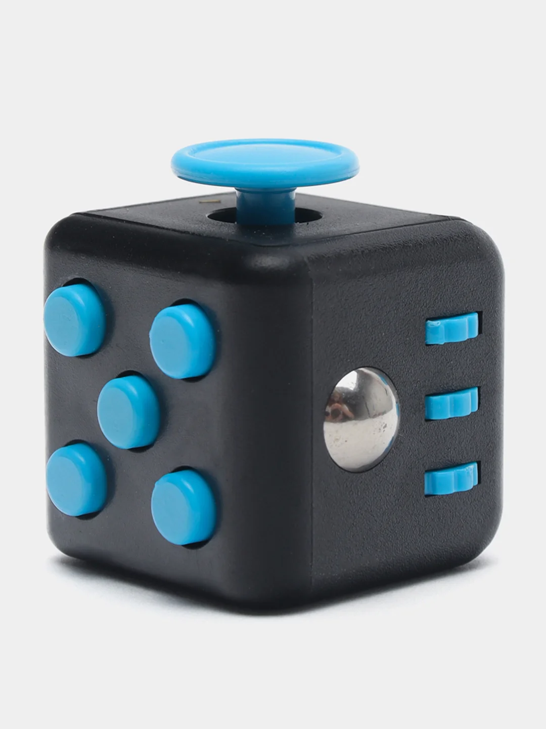 Темно-синий кубик-антистресс Fidget Cube (фиджет куб) игрушка развивающая, тактильная, сенсорная