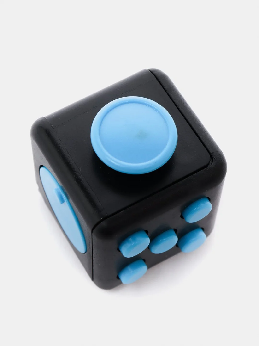 Темно-синий кубик-антистресс Fidget Cube (фиджет куб) игрушка развивающая, тактильная, сенсорная