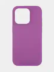 Фиолетовый чехол для Apple iPhone 15 Pro силиконовый ROSCO с мягкой подкладкой из микрофибры, матовый