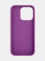 Фиолетовый чехол для Apple iPhone 15 Pro силиконовый ROSCO с мягкой подкладкой из микрофибры, матовый