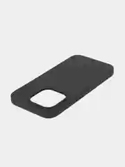 Черный чехол для Apple iPhone 15 Pro силиконовый ROSCO с мягкой подкладкой из микрофибры, матовый