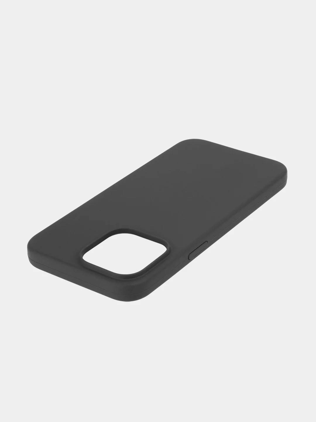 Черный чехол для Apple iPhone 15 Pro Max силиконовый ROSCO матовый с мягкой подкладкой микрофибра
