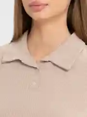 Бежевый поло женское, футболка женская, поло