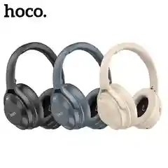 Черный наушники беспроводные Hoco W37, с активным шумоподавлением ANC, полноразмерные, большие