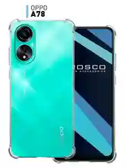 Противоударный чехол для OPPO A78 силиконовый ROSCO прозрачный с защитой камер и углами