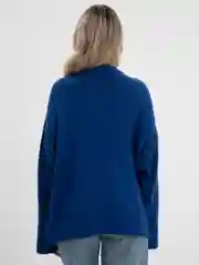 Синий свитер oversize