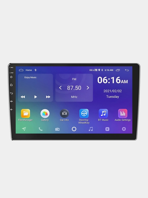 Магнитола 2 DIN с Android, 2GB + 32GB, экран 9", Bluetooth, USB