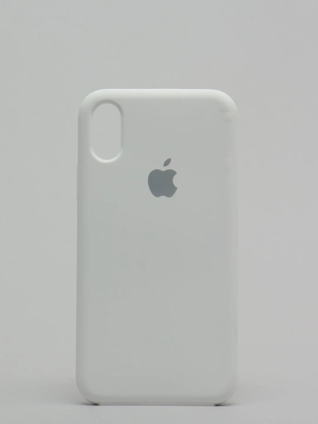 Белый чехол Silicone Case ( Чехол силиконовый ) для iPhone XS / XS MAX