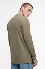 Темно-синий лонгслив мужской oversize хлопковый с застежкой на груди Befree