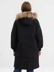 Черный куртка, пуховик женский, зимний, с натуральным мехом