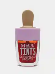 Бордовый тинт для губ, тинт масло с блеском