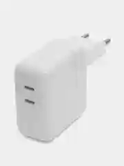 Зарядное устройство для iPhone, iPad, Mac, с двумя портами USB-C PD, 35W