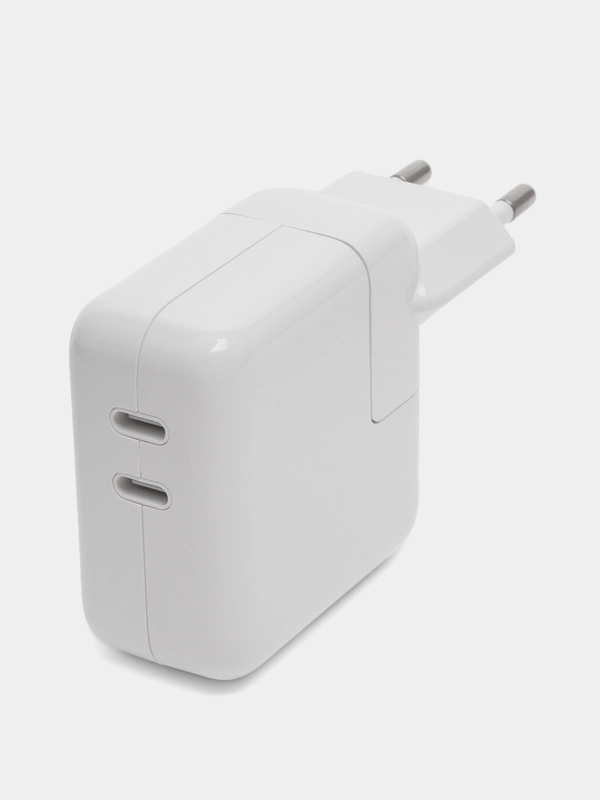 Зарядное устройство для iPhone, iPad, Mac, с двумя портами USB-C PD, 35W
