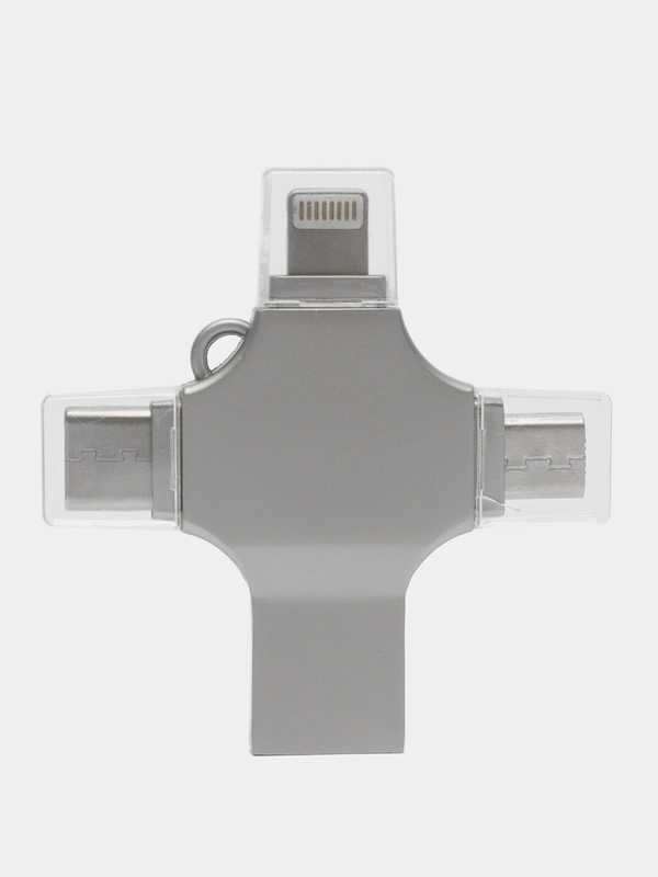 Flash накопитель USB 4 в 1 для iPhone, android, компьютера