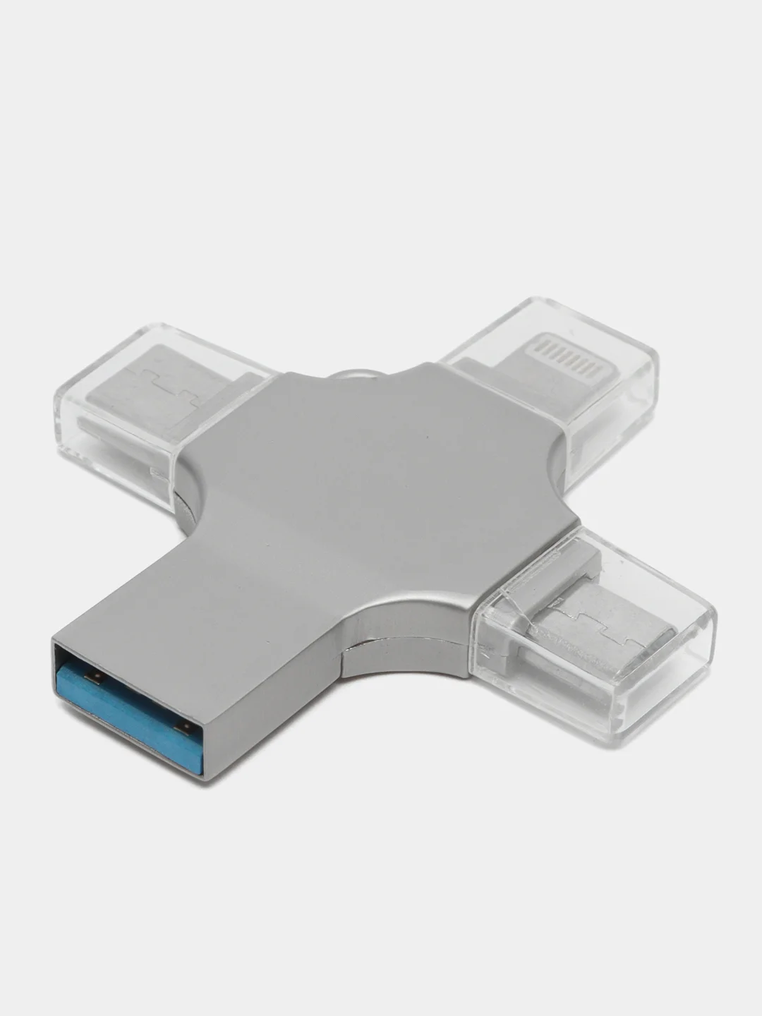 Flash накопитель USB 4 в 1 для iPhone, android, компьютера