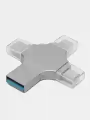 Flash накопитель USB 4 в 1 для iPhone, android, компьютера