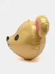 Коричневый воздушный шар "Мишка 3Д" 66*56 см