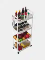 Этажерка на колесиках, для кухни, мебель для ванной комнаты
