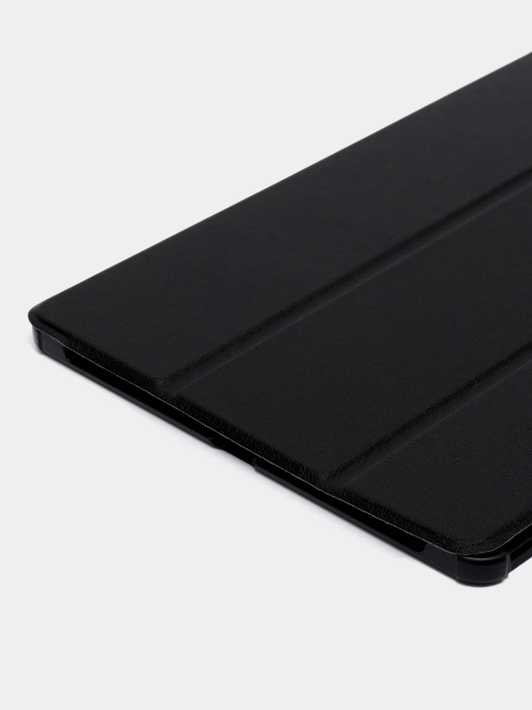 Черный чехол-книжка для планшета Samsung Galaxy Tab S9 plus, из экокожи, КАРТОФАН, функция подставки