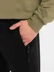 Черный мужские спортивные брюки прямые