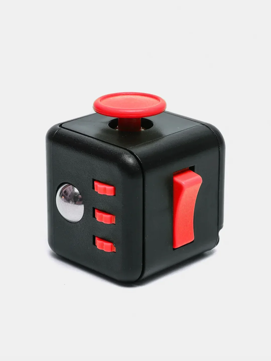 Багровый кубик-антистресс Fidget Cube (фиджет куб) игрушка развивающая, тактильная, сенсорная