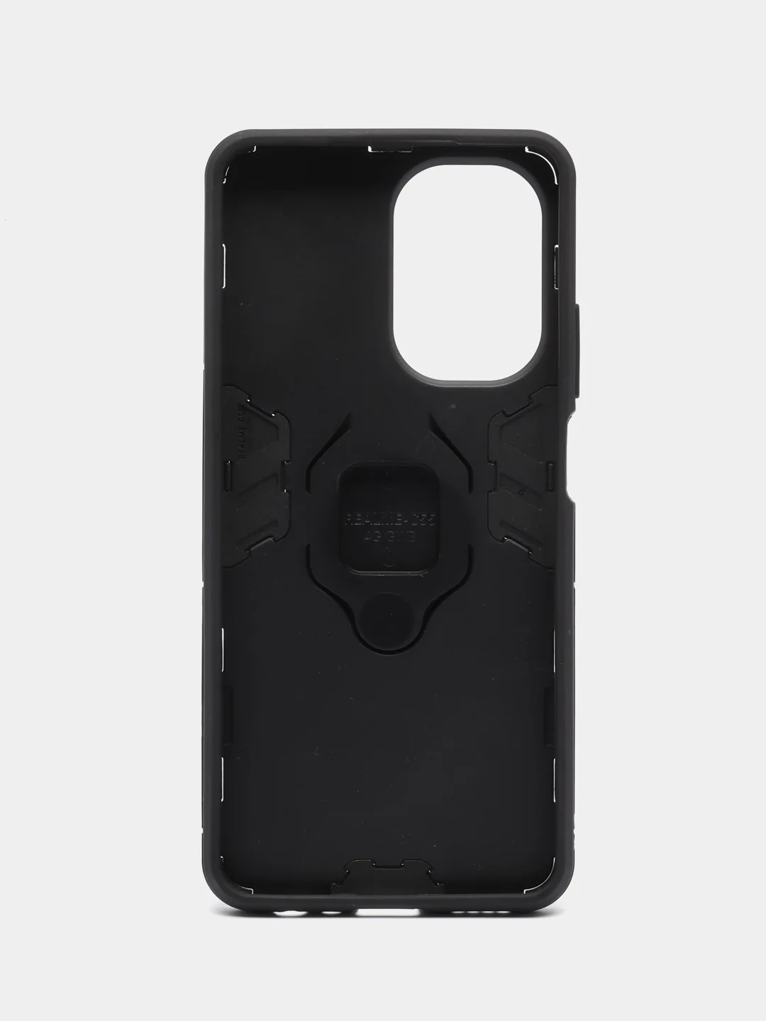 Синий меланж чехол противоударный, с кольцом на Realme C55 (Реалми С55)