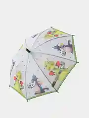 Салатовый зонт трость детский