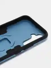 Синий меланж чехол противоударный, с кольцом, на Samsung Galaxy A34 (Самсунг Галакси А34)