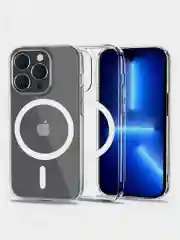 Силиконовый чехол магсейф iPhone 15 14 13 12 11 Pro Max Mini plus XS Xr magsafe прозрачный