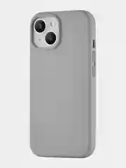 Серый металлик чехол для iPhone 15 uBear Touch Mag Case, MagSafe совместимый, софт-тач
