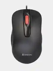 Мышь Defender Point силиконовое колесо, черная