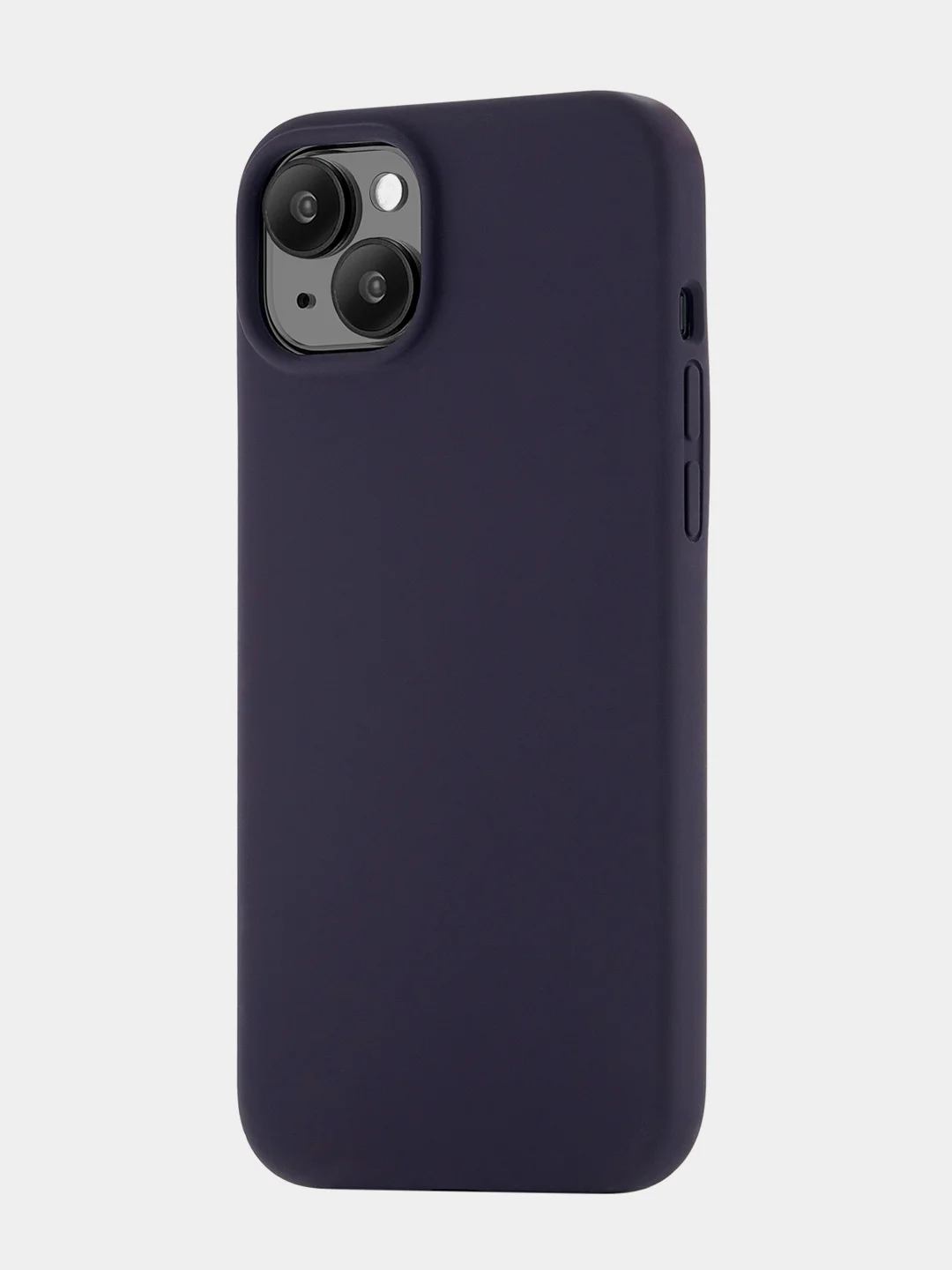 Фиолетовый чехол для iPhone 15 Plus uBear Touch Mag Case, MagSafe совместимый, софт-тач