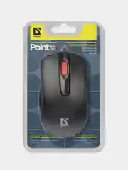 Мышь Defender Point силиконовое колесо, черная