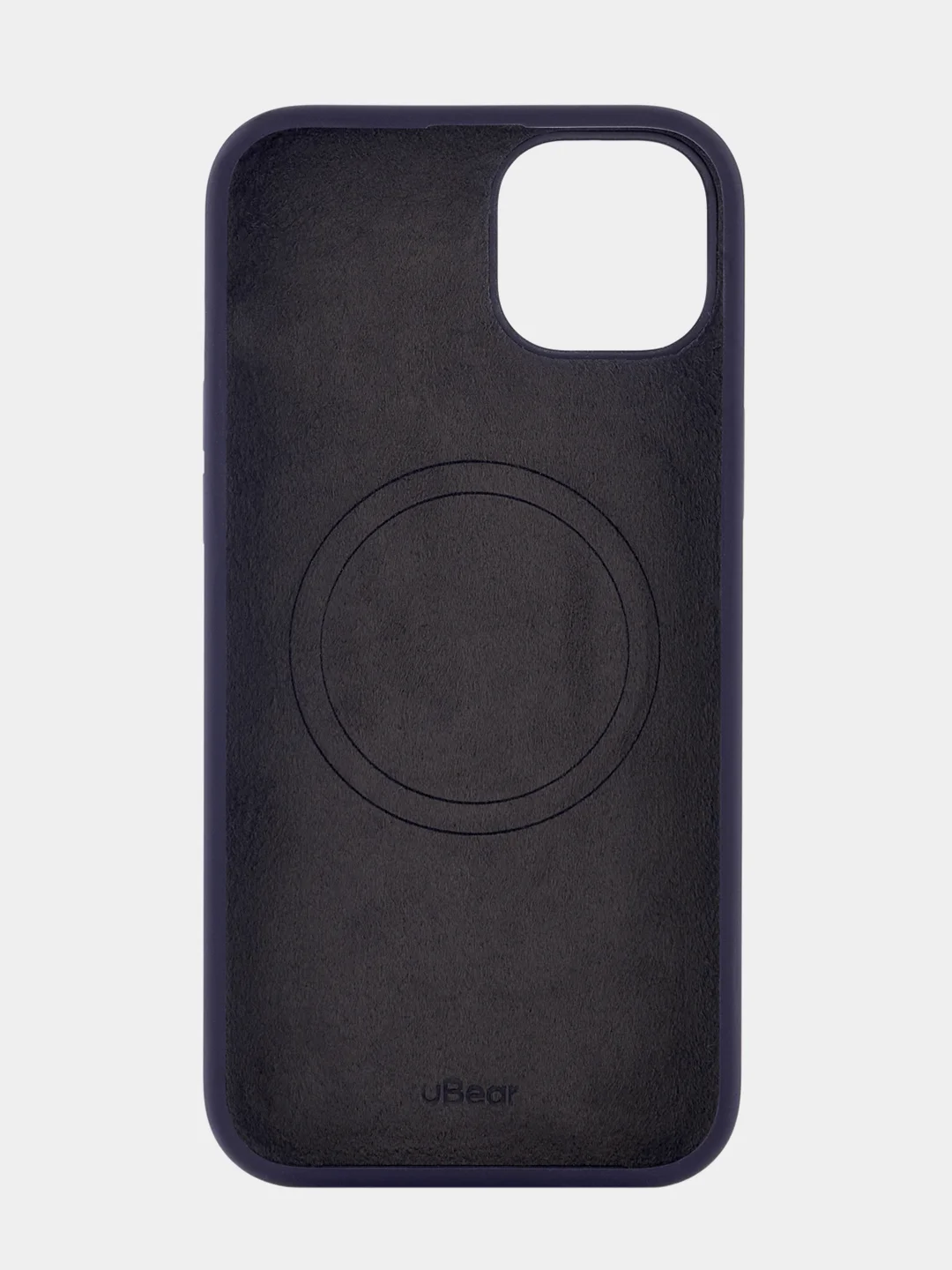 Фиолетовый чехол для iPhone 15 Plus uBear Touch Mag Case, MagSafe совместимый, софт-тач
