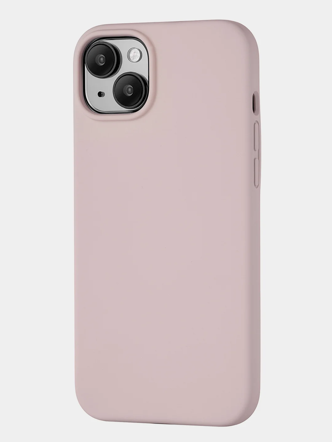 Розовый чехол для iPhone 15 Plus uBear Touch Mag Case, MagSafe совместимый, софт-тач