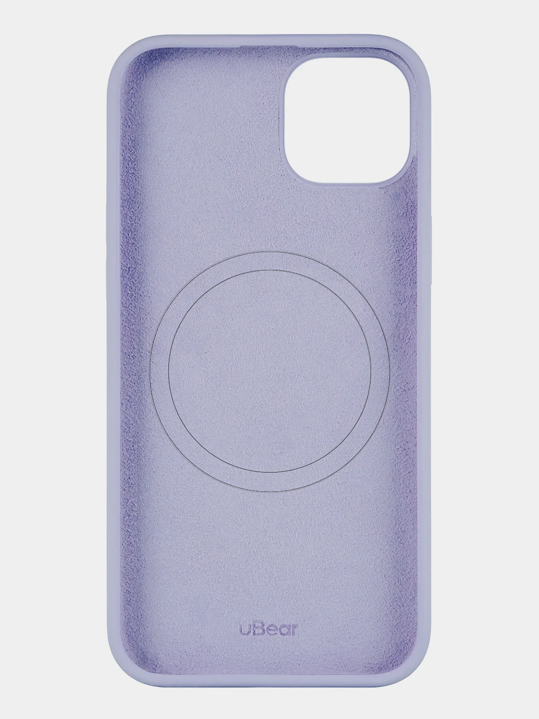 Лавандовый чехол для iPhone 15 Plus uBear Touch Mag Case, MagSafe совместимый, софт-тач