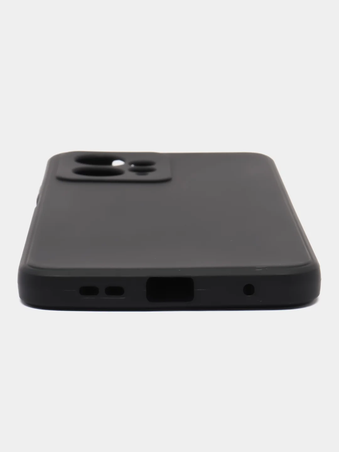 Черный чехол для Redmi Note 12 4G (Редми Нот 12 4Г), силиконовый, матовый
