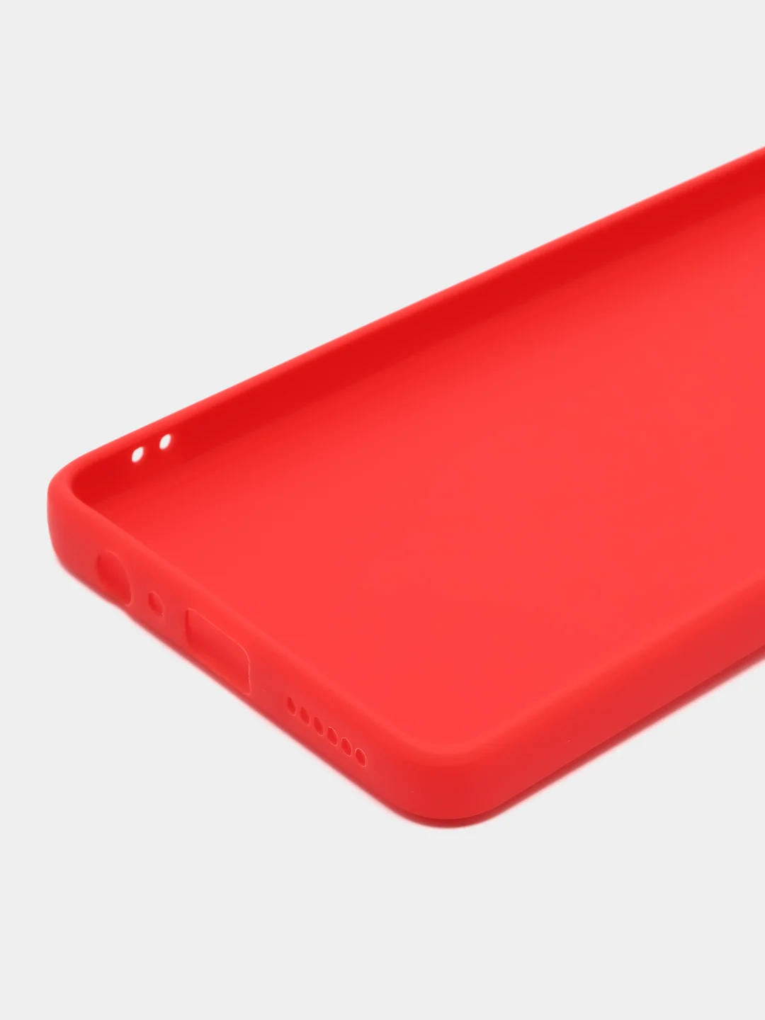 Красный силиконовый чехол для Tecno Camon 20 / Camon 20 Pro 4G (Техно Камон 20 Про), прозрачный