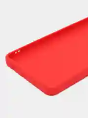 Красный силиконовый чехол для Tecno Camon 20 / Camon 20 Pro 4G (Техно Камон 20 Про), прозрачный