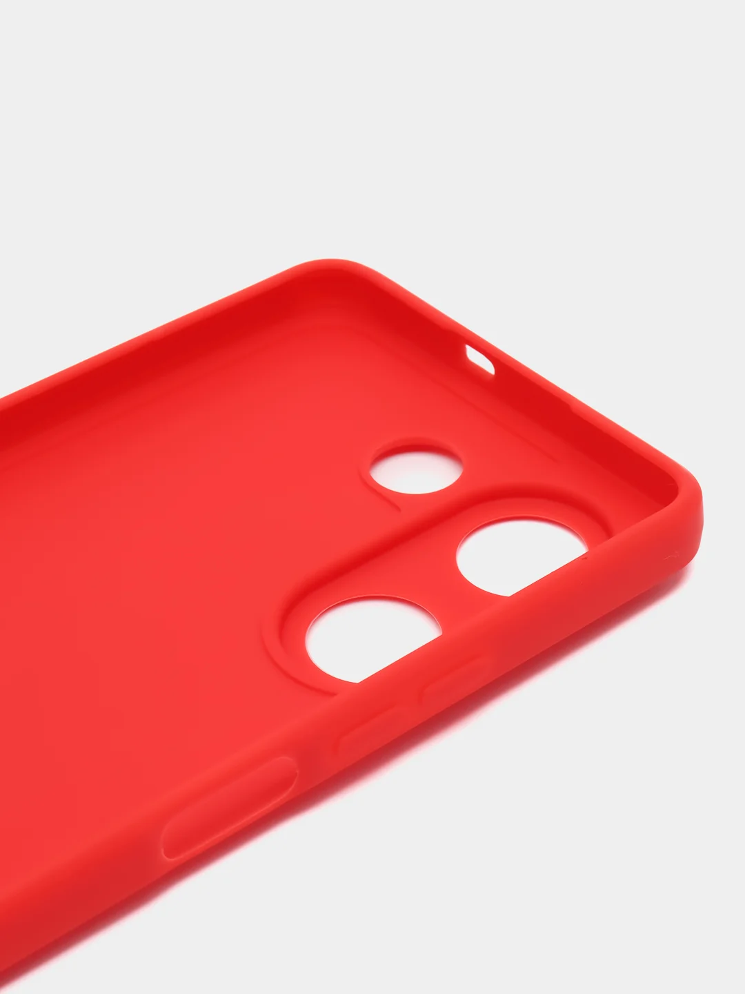 Красный силиконовый чехол для Tecno Camon 20 / Camon 20 Pro 4G (Техно Камон 20 Про), прозрачный