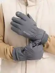Серый перчатки зимние