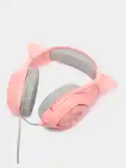 Розовый игровая полноразмерная гарнитура RGB, проводные наушники, USB, 2 х 3.5, переходник