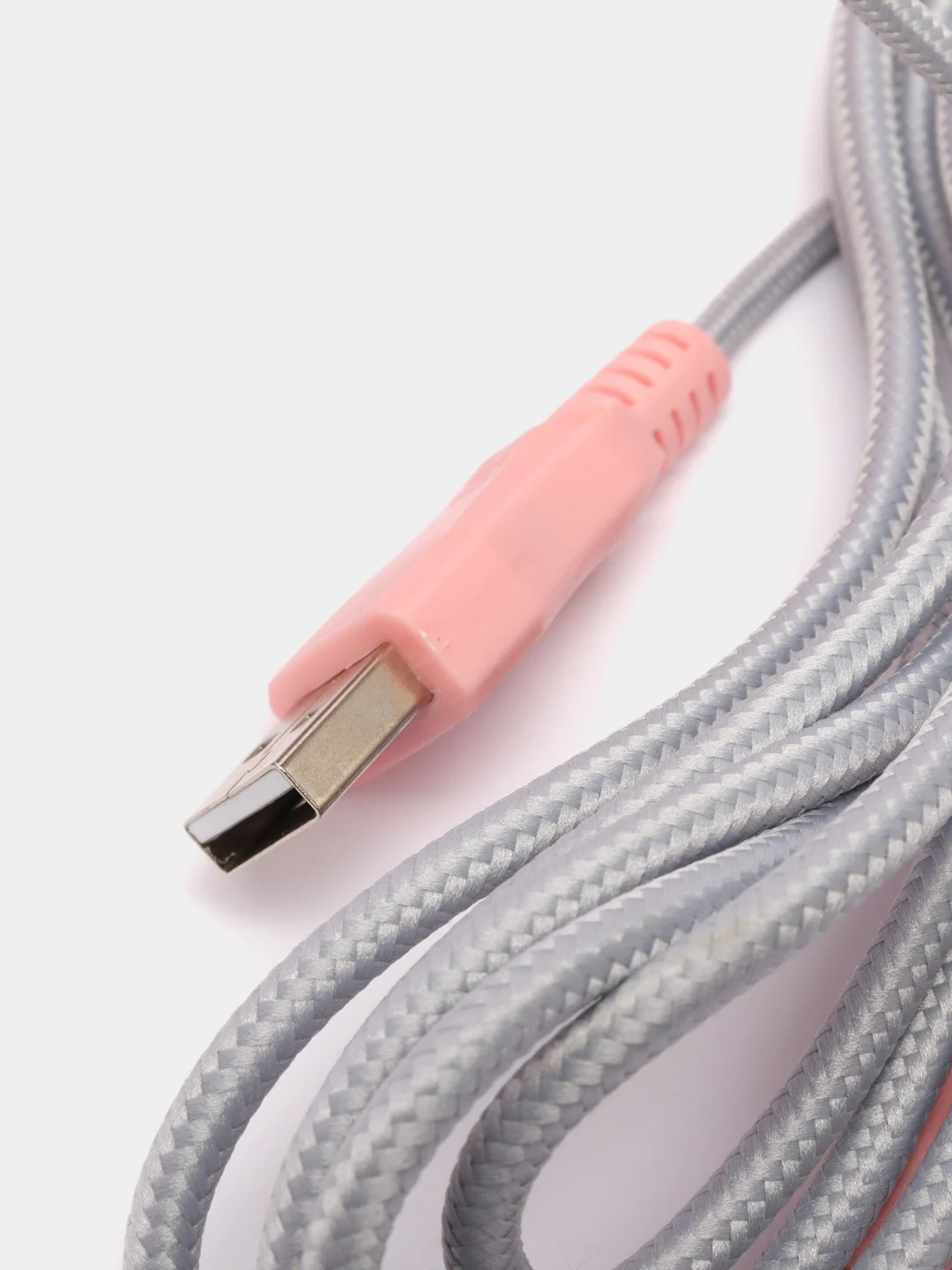 Розовый игровая полноразмерная гарнитура RGB, проводные наушники, USB, 2 х 3.5, переходник
