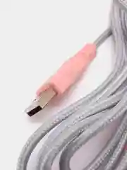 Розовый игровая полноразмерная гарнитура RGB, проводные наушники, USB, 2 х 3.5, переходник