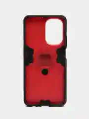 Красный чехол противоударный, с кольцом на Realme C55 (Реалми С55)