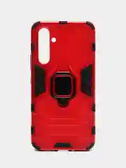 Красный чехол противоударный, с кольцом, на Samsung Galaxy A54 (Самсунг Галакси А54)
