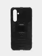 Черный чехол противоударный, с кольцом, на Samsung Galaxy A54 (Самсунг Галакси А54)