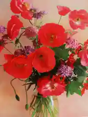 Белый картина для интерьера РОЗОВЫЙ МАК/картина на стену/цветы
